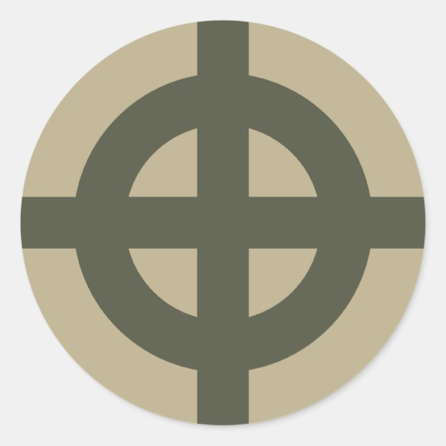 Adesivo Redondo Boné Escopo, Cruz Celta, Estilo 1 (Frente)