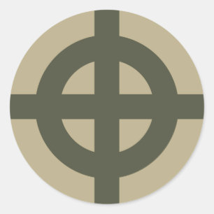 Adesivo Redondo Boné Escopo, Cruz Celta, Estilo 1