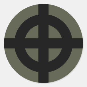 Adesivo Redondo Boné Escopo, Cruz Celta, Estilo 2