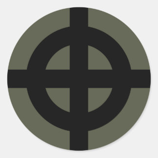 Adesivo Redondo Boné Escopo, Cruz Celta, Estilo 2