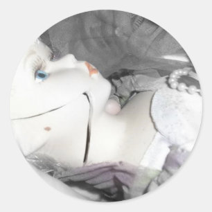 Adesivo Redondo Boneca quebrada