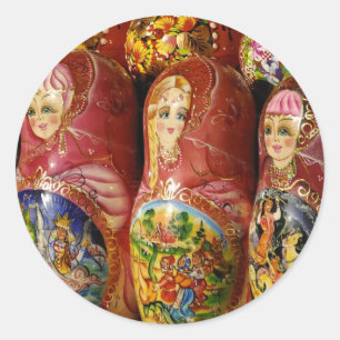 Adesivo Redondo Bonecas