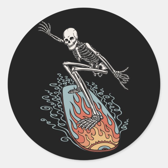 Adesivo Redondo Bonehead Conselho Dude (Frente)