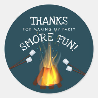 Adesivo Redondo Bonfire Party Favor Stickers