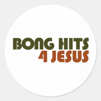 Adesivo Redondo Bong Hits Para Jesus