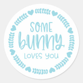 Adesivo Redondo Bonita Coelhinha Te Ama