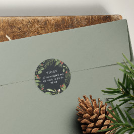 Adesivo Redondo Bonita | Endereço para devolução de feriados