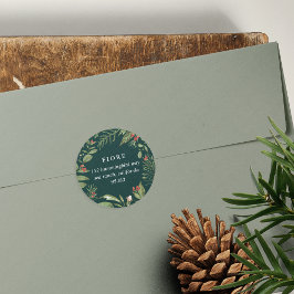 Adesivo Redondo Bonita | Endereço para devolução de feriados