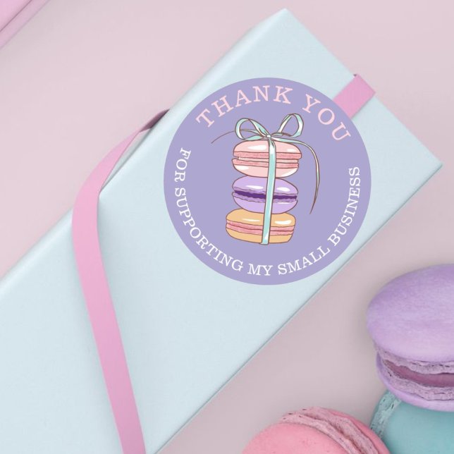 Adesivo Redondo Bonita indústria de macarrão Chef Obrigado Pequena (Criador carregado)