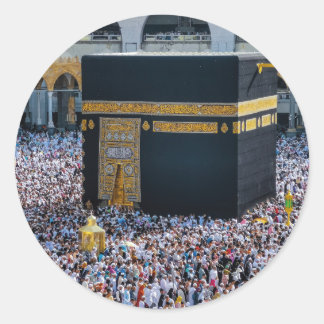 Adesivo Redondo Bonita Mesquita Mecca, dote islâmico de caaba