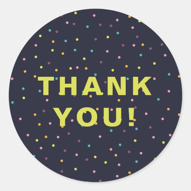 Adesivo Redondo Bonito Colorido (Frente)