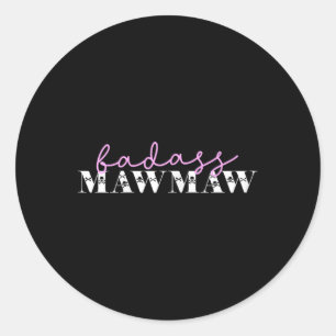 Adesivo Redondo Bonito D Mawmaw Engraçado Crânios Maw-maw