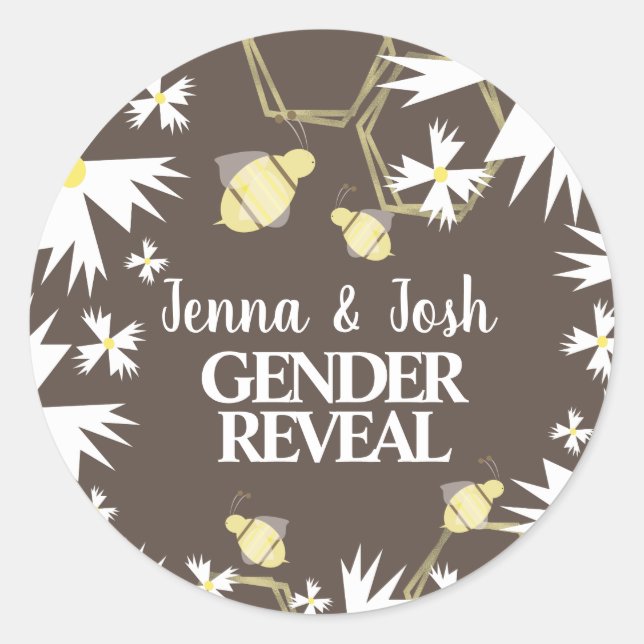 Adesivo Redondo Bonito Daisy Amarela Botânica Amarela- (Frente)