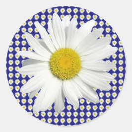 Adesivo Redondo Bonito Daisy Stickers