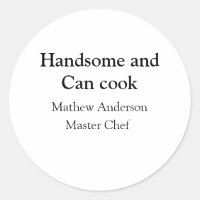 Bonito e pode cozinhar adicionar nome master chef 