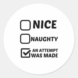 ADESIVO REDONDO BONITO NAUGHTY FOI FEITA UMA TENTATIVA