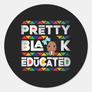 Adesivo Redondo Bonito Negra E Educada Narrativas Africanas