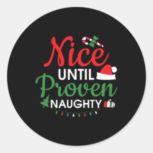 Adesivo Redondo Bonito Para Proven Cheeky Engraçado Luzes De Natal
