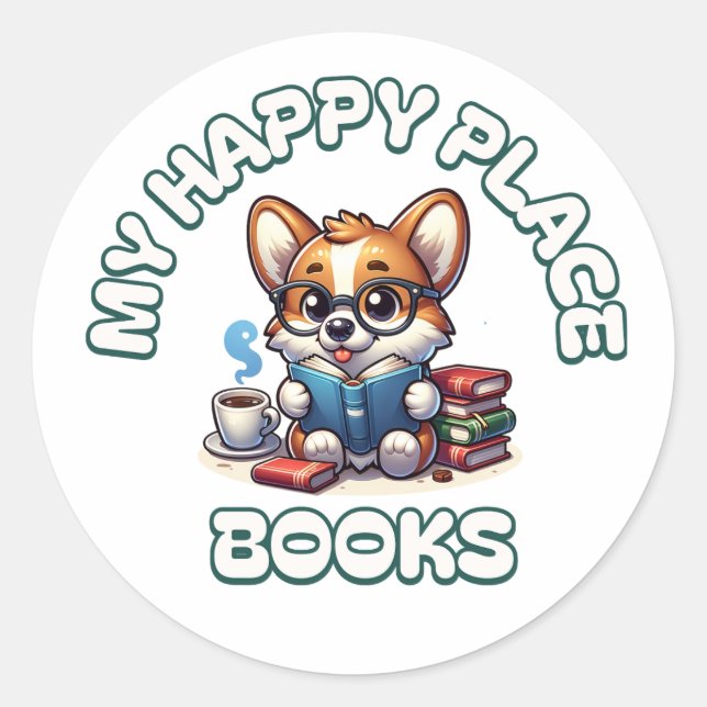 Adesivo Redondo Bonito presente para aqueles que amam livros e lei (Frente)