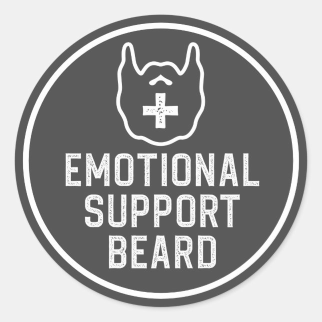 Adesivo Redondo Bonitos Homens Apoiando Emocional Oferta de Piada  (Frente)