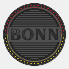 Adesivo Redondo Bonn City Pride Emblem – German Identity