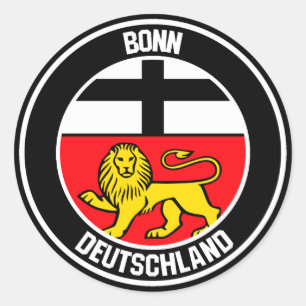 Adesivo Redondo Bonn Round Emblem