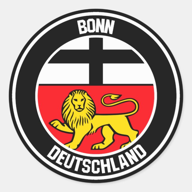 Adesivo Redondo Bonn Round Emblem (Frente)
