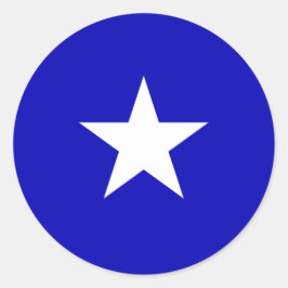 Adesivo Redondo Bonnie Blue Flag