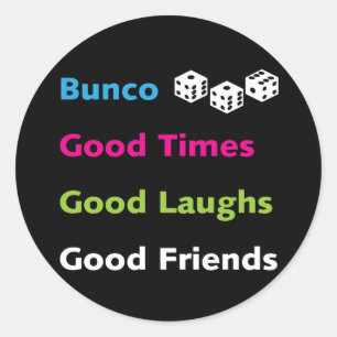 Adesivo Redondo bons amigos #2 do bunco