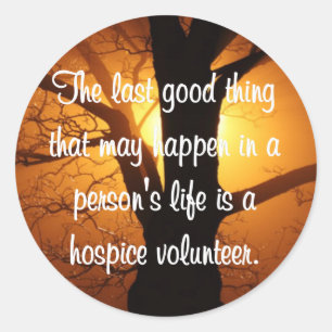 Adesivo Redondo Bons trabalhos do voluntário do hospício