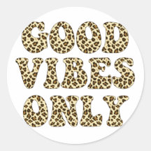 Bons Vibes Apenas - VSCO Girls Leopard Print Stick
