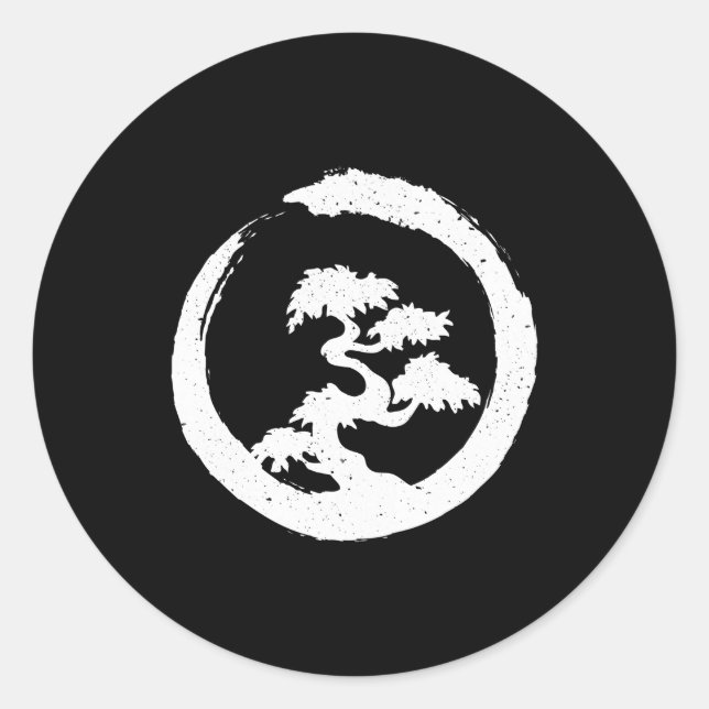Adesivo Redondo Bonsai Tree W Enso Brussel (Frente)