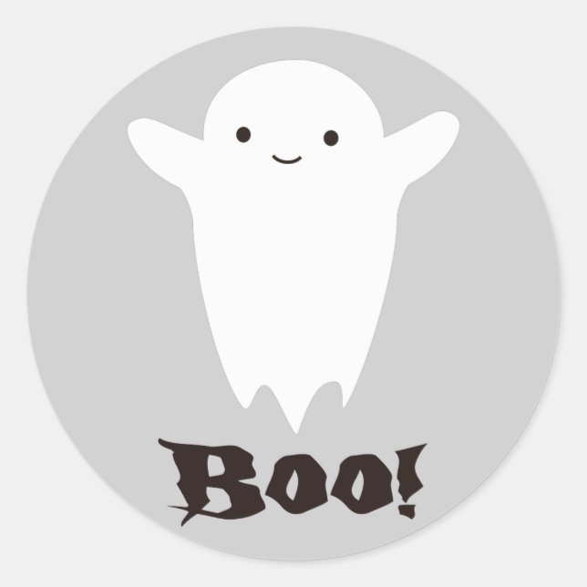 Adesivo Redondo Boo! (Frente)