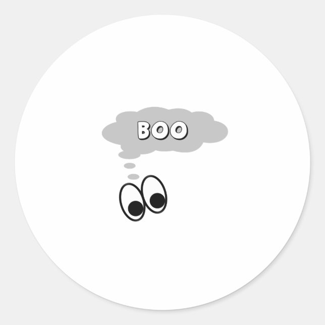 Adesivo Redondo Boo (Frente)