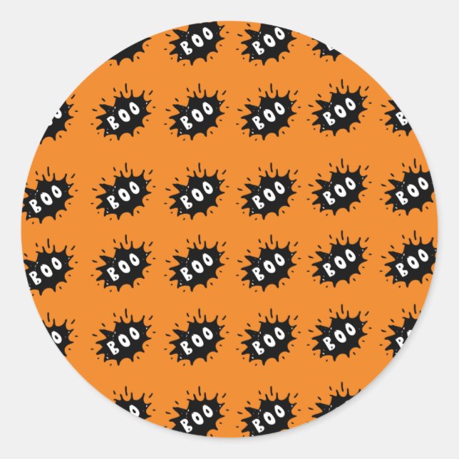 Adesivo Redondo Boo! (Frente)