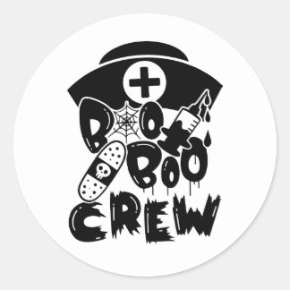Adesivo Redondo Boo Boo Crew Sticker
