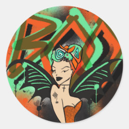 Adesivo Redondo Boo Grafite Witker