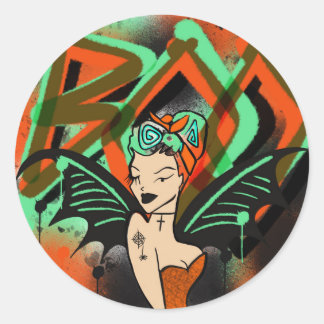 Adesivo Redondo Boo Grafite Witker