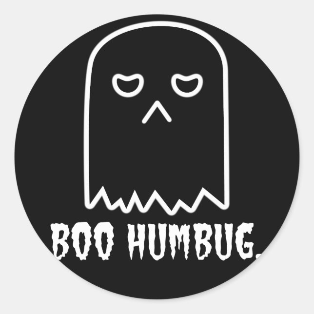 Adesivo Redondo Boo Humbug Sticker (Frente)