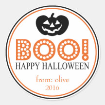 Boo! Jack-O-Lanterna (Preto/Laranja)