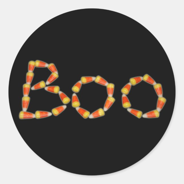 Adesivo Redondo Boo Sticker (Frente)