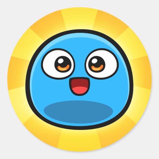 Adesivo Redondo Boo Stickers (Frente)