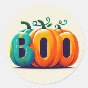 Adesivo Redondo Boo Stickers
