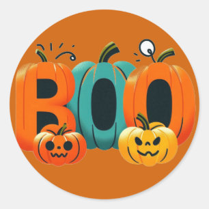 Adesivo Redondo Boo Stickers..