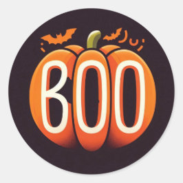 Adesivo Redondo Boo Stickers Halloween