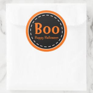 Adesivo Redondo Boo Stickers Halloween