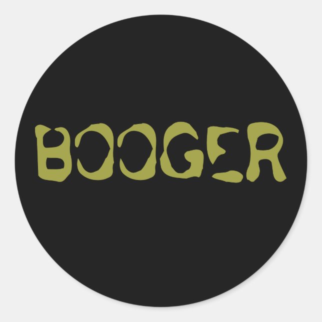 Adesivo Redondo Booger Sticker (Frente)