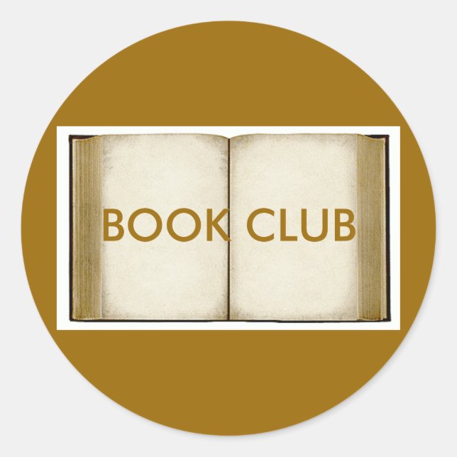Adesivo Redondo Book Club (Frente)