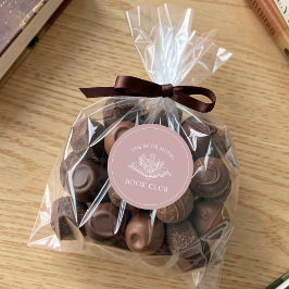 Adesivo Redondo Book Club Name Personalized 