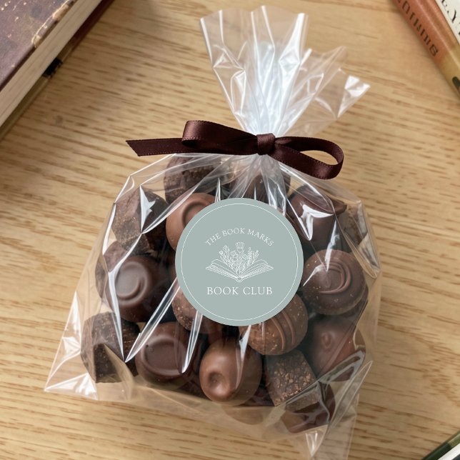 Adesivo Redondo Book Club Name Personalized  (Criador carregado)